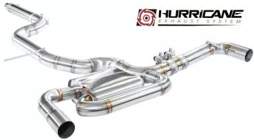 Hurricane Exhaust 3.5" ECE Klappenanlage für Golf 8 GTI 245PS FWD